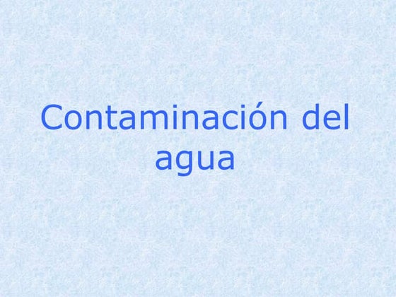 Contaminacion