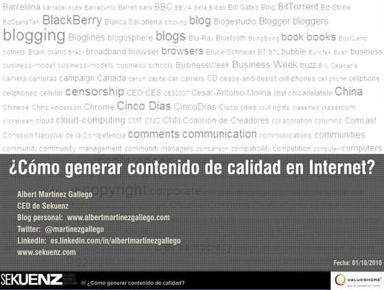 Cómo generar contenido de calidad en las redes sociales