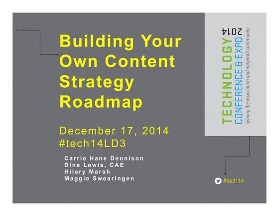 Building Your Own Content Strategy Roadmap