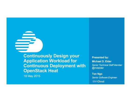 Continuously Design your Continuous Deployment