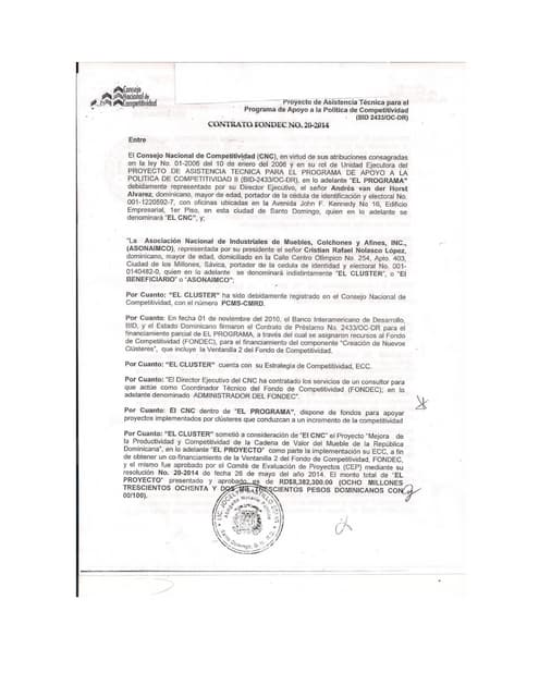 Contrato fondec no 20 2014