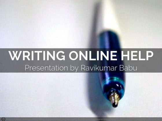 Writing Online Help