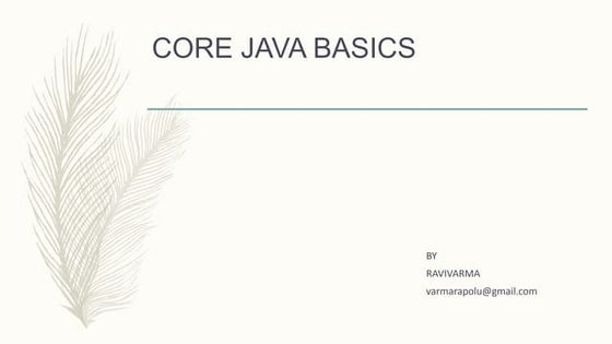 Core java 