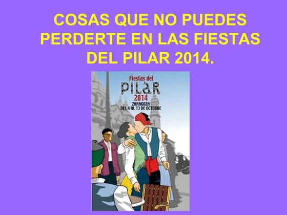 Cosasquenopuedesperderteenlasfiestasdelpilar 2014