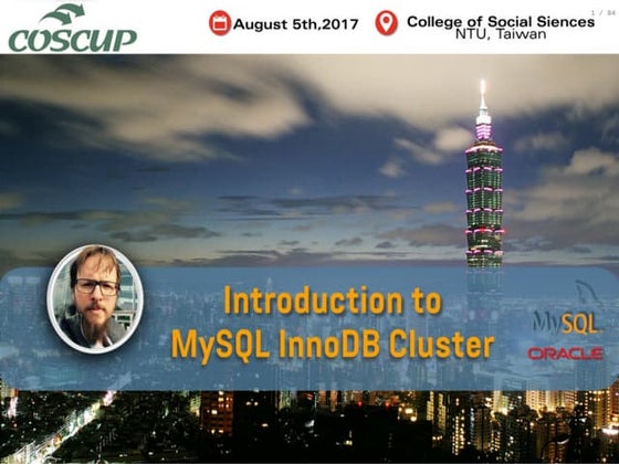 Introduction to MySQL InnoDB Cluster