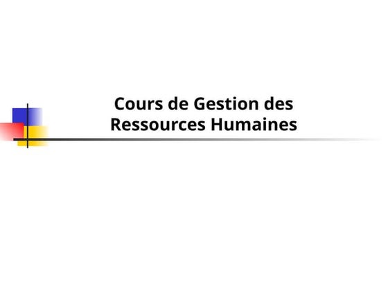 Cours Gestion des ressources Humaines.ppt
