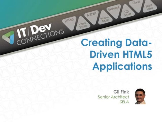 Creating Data Driven HTML5 Applications