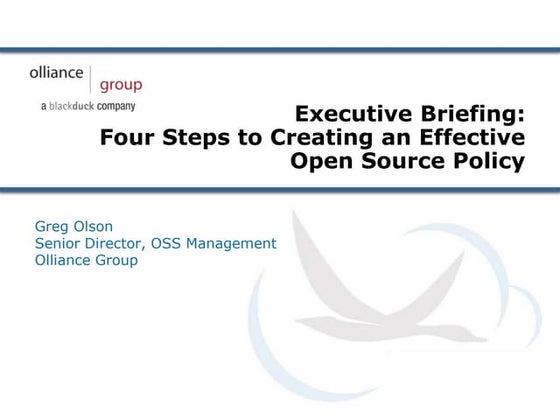 Four Steps to Creating an Effective Open Source Policy