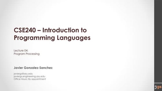 201801 CSE240 Lecture 04