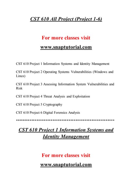 CST 610 Effective Communication - snaptutorial.com