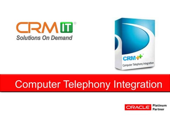 Oracle CRM On Demand - Computer Telephony Integration for Avaya