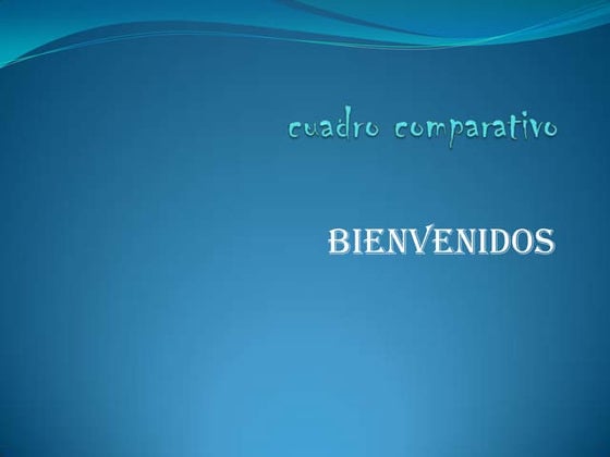Cuadro comparativo 2 temas  junior urbina el sambo