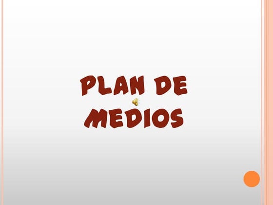 plan de medios