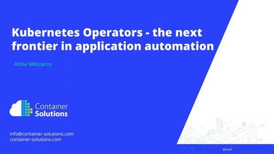 kubernetes operators