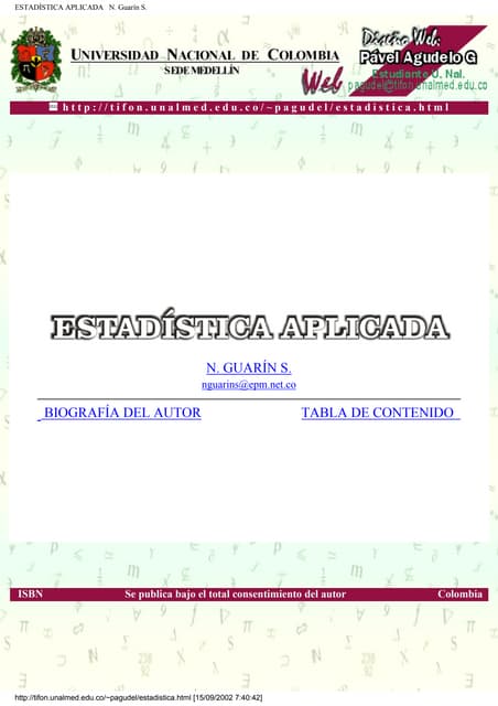 Curso estadistica aplicada