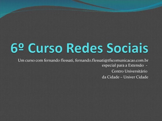 Curso redes sociais cidade rio 24012011