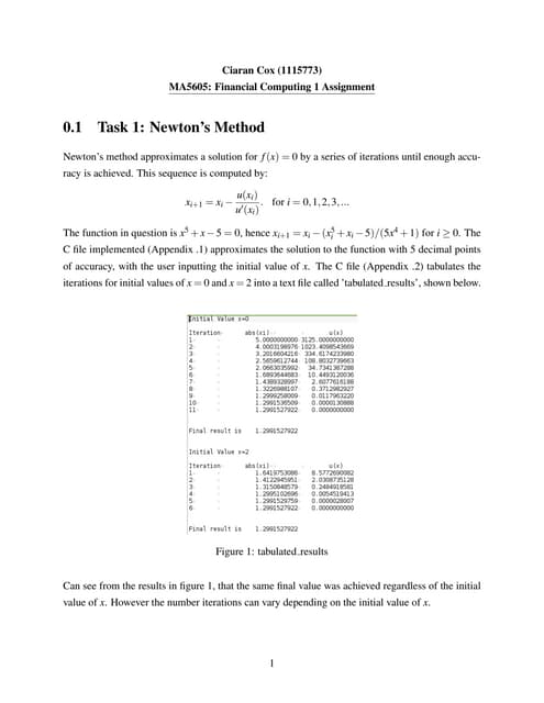 Assignment 1