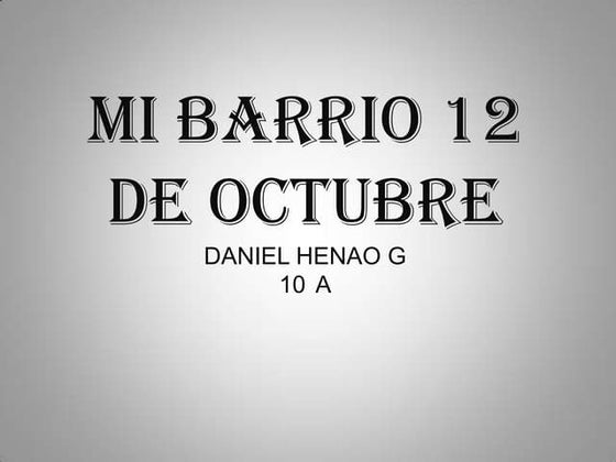 12 DE OCTUBRE