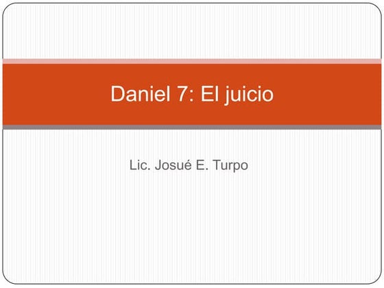 Daniel - Tema del Juicio