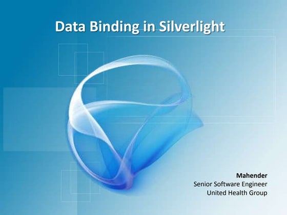 Data binding in silverlight
