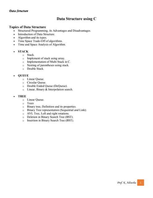Data structure