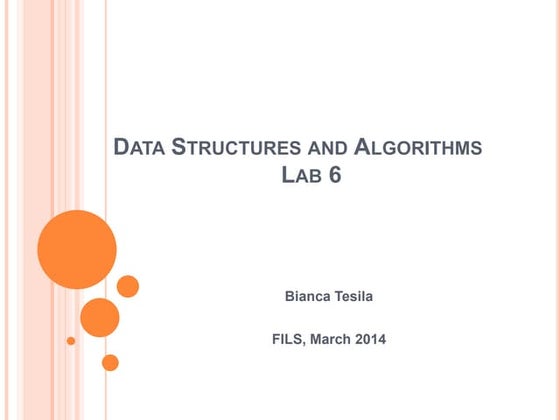 Data structures and algorithms lab6