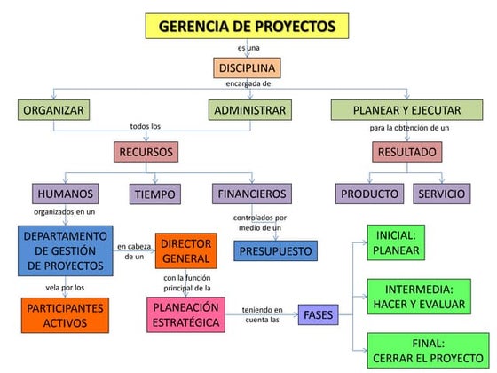 Mapa Conceptual Gerencia de Proyectos