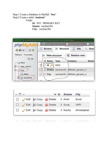 "PHP and MySQL CRUD Operations for Student Management System"
