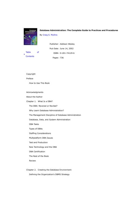 The complete guide for administering and procedures