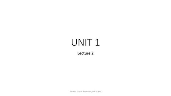 Dbms Notes Lecture 2 : Levels of Data Abstraction