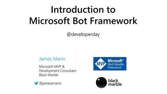 DDD12 - Introduction to Microsoft Bot Framework