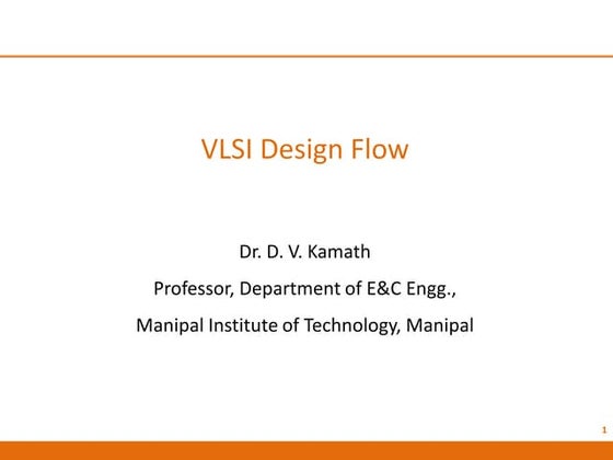 vlsi design flow