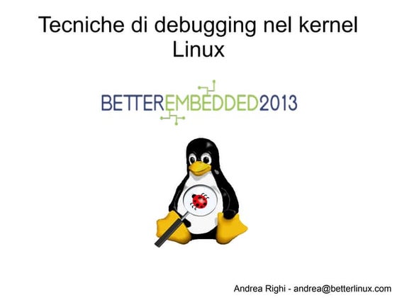 Debugging linux