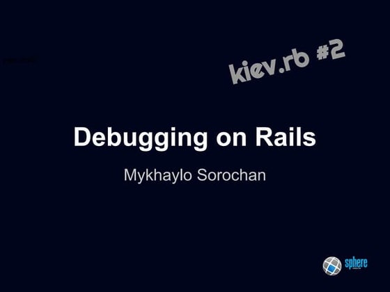 Debugging on rails