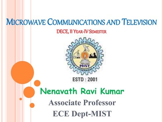 Basics of Colour Television and Digital TV