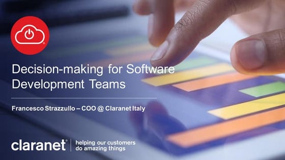 Decision-making for Software Development Teams - Commit University