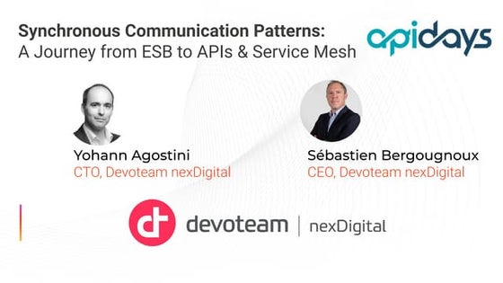 apidays LIVE Paris 2021 - Synchronous Communication Patterns by Sébastien Ber...