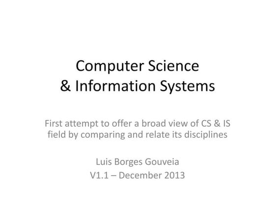 Computer Science & Information Systems