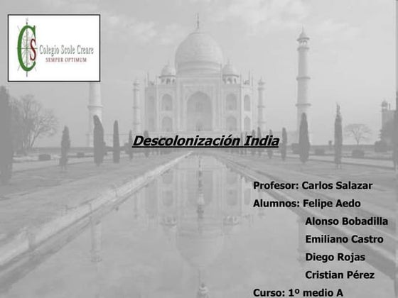 Descolonizacion de india