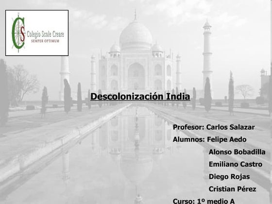 Descolonizacion de india