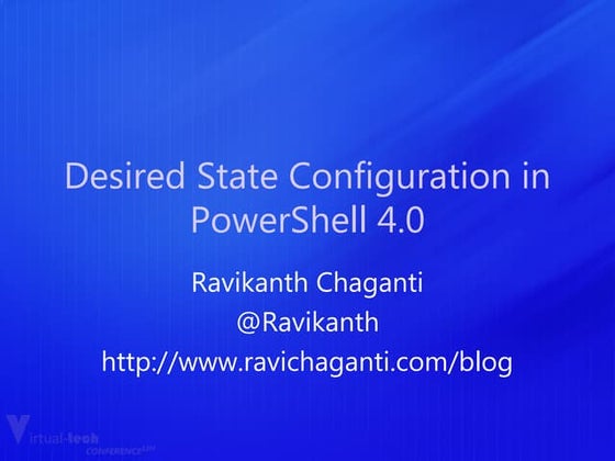 Desired state-configuration-ravikanth-august-2013-vtc india