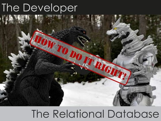 The Developer vs. The Relational Database: How to do it right