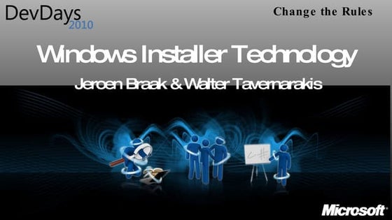 Dev Days Windows Installer Technology Final