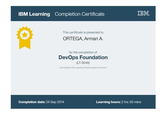 Arman Ortega - DevOps Foundation