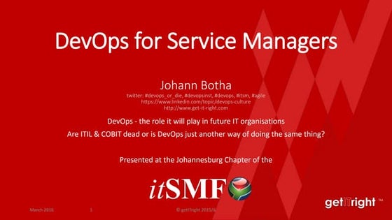 Dev ops of die (