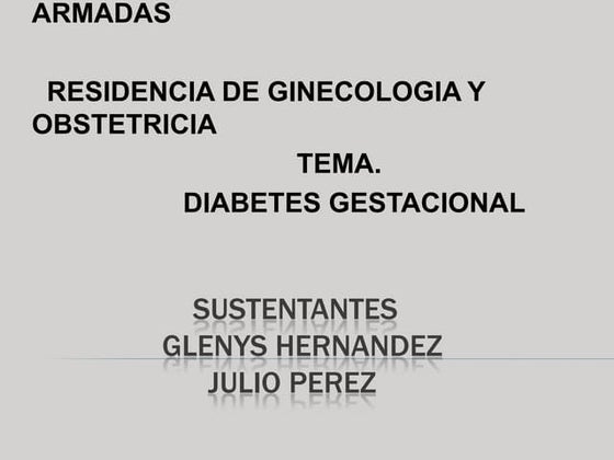 Diabetes pregestacional