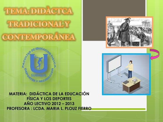 Didactica tradicional y contemporánea   grupo 3