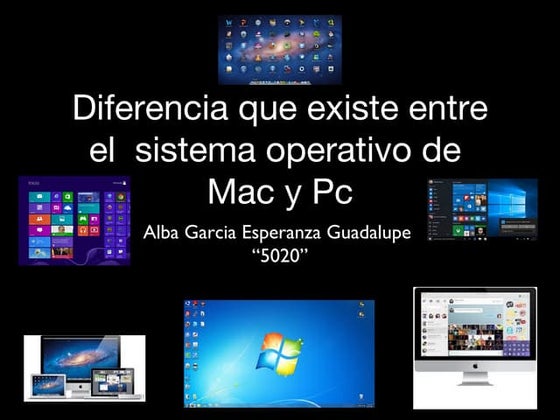 Diferencias entre el sistema operativo mac y pc