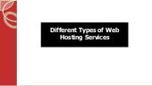 Different Types of Web Hosting Services