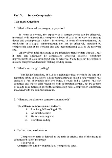 Digital Image Processing - Image Compression
